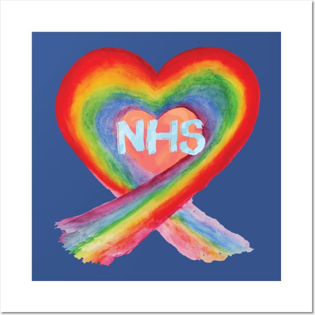 I Love the NHS Wall Art by EliseDesigns